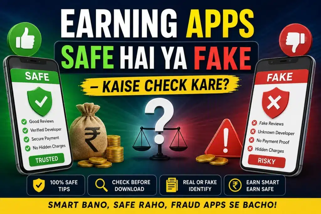 Earning Apps Safe Hai Ya Fake