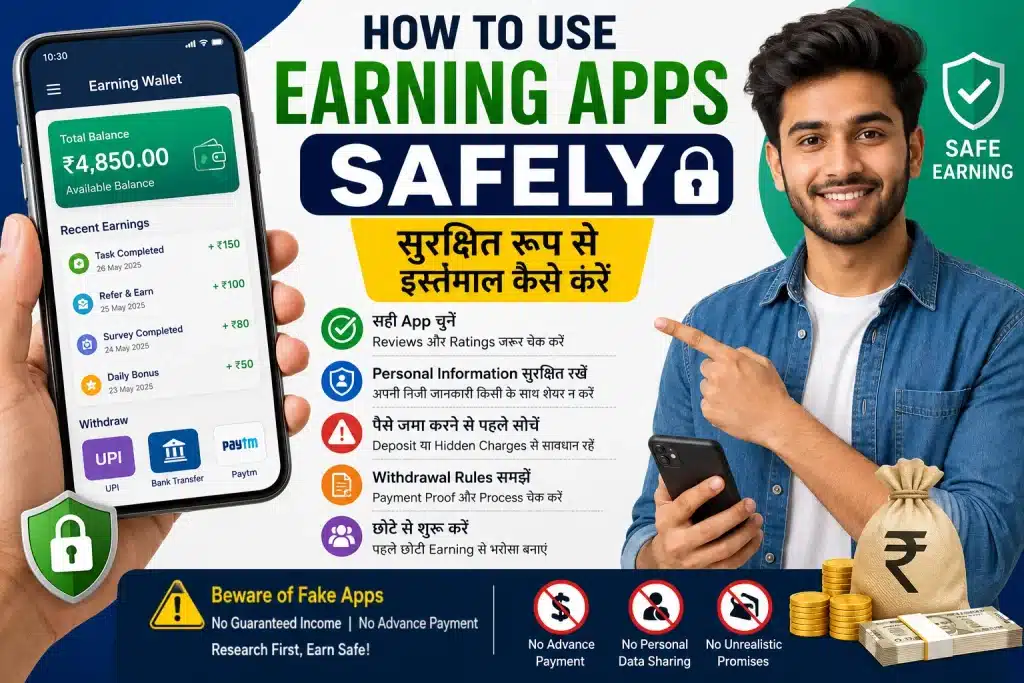 How to Use Earning Apps Safely