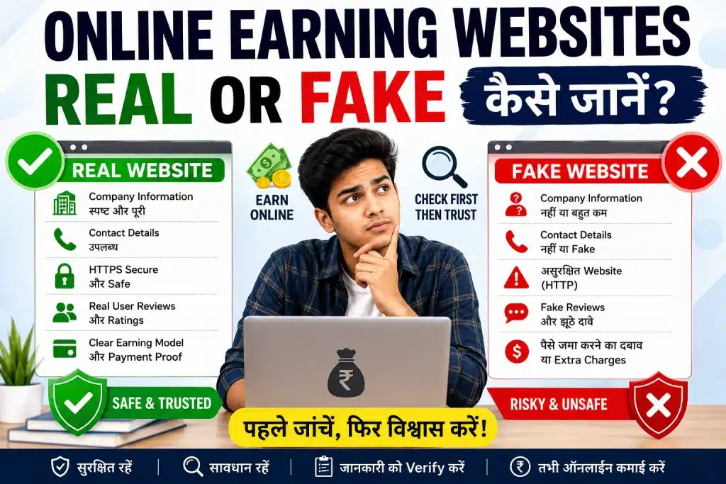 Online Earning Websites Real or Fake