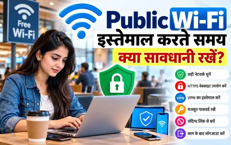 Public Wi-Fi इस्तेमाल करते समय क्या सावधानी रखें