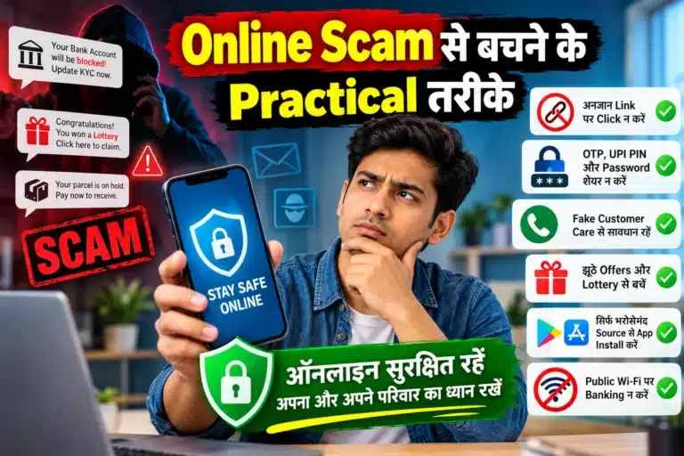 Online Scam से बचने के Practical तरीके