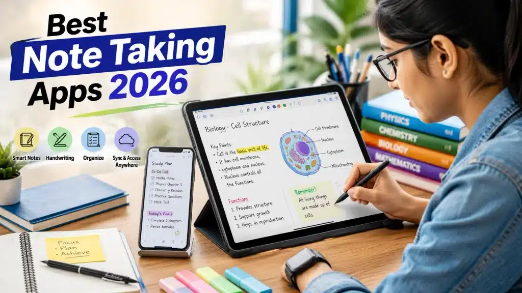 Best Note Taking Apps for Android 2026: Students के लिए Top Apps