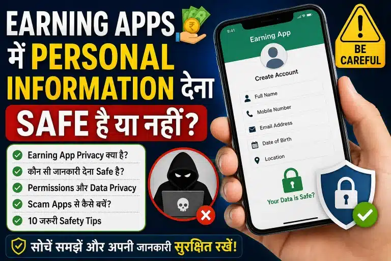 Earning Apps Personal Information Safe